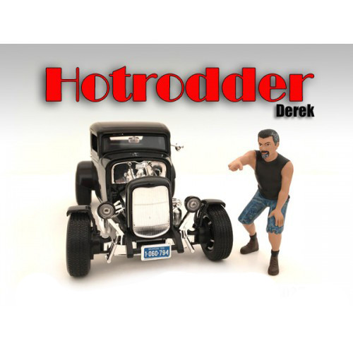 "Hotrodders" Derek Figure For 1:18 Scale Models American Diorama 24007