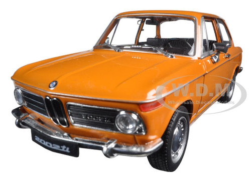BMW 2002ti Orange 1/24 Diecast Model Car Welly 24053