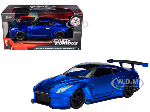 Brian's 2009 Nissan GTR R35 Blue Ben Sopra "Fast & Furious" Movie 1/32 Diecast Model Car Jada 98270