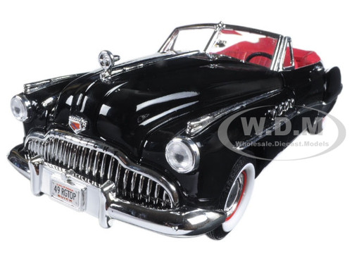 1949 Buick Roadmaster Black 1/18 Diecast Model Car Motormax 73116