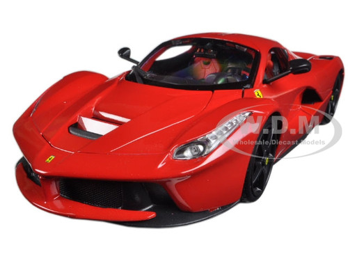 Ferrari LaFerrari F70 Red with Black Wheels 1/18 Diecast Model Car Bburago 16001
