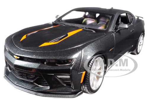 2017 Chevrolet Camaro SS Fifty 50th Anniversary Metallic Grey 1/18 Diecast Model Car Maisto 31385