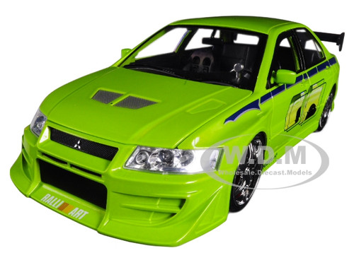 Brian's Mitsubishi Lancer Evolution VII The Fast and the Furious Movie 1/24 Diecast Model Car Jada 99788