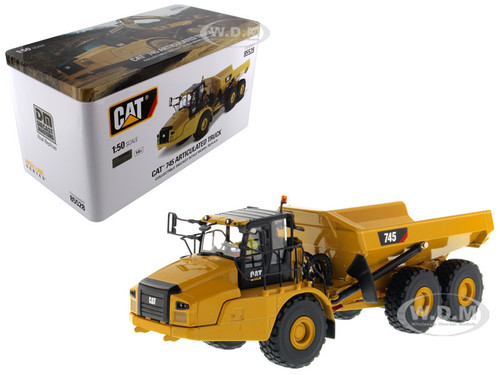 CAT Caterpillar 745 Articulated Hauler Dump Truck Removable Operator High Line Series 1/50 Diecast Model Diecast Masters 85528