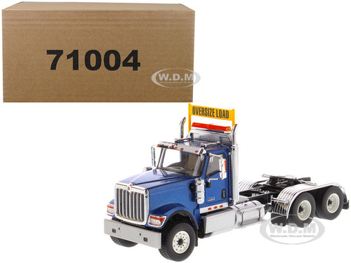 International HX520 Day Cab Tandem Tractor Blue 1/50 Diecast Model Diecast Masters 71004