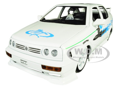 Jesse's Volkswagen Jetta White Fast Furious Movie 1/24 Diecast Model Car Jada 99591