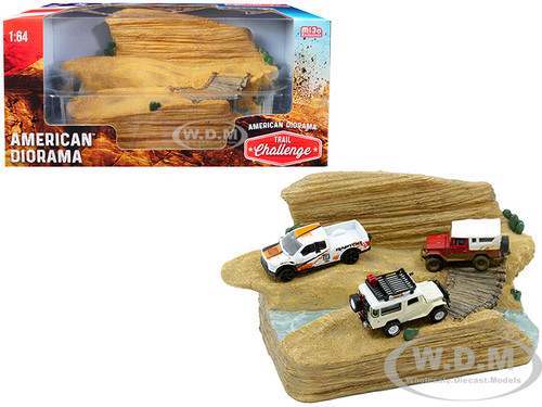 Trail Challenge Resin Diorama 1/64 Scale Models American Diorama 38431