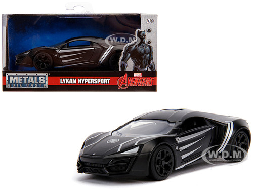 Lykan Hypersport Black Panther Theme Marvel Series 1/32 Diecast Model Car Jada 30302