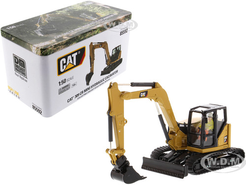 CAT Caterpillar 309 CR Next Generation Mini Hydraulic Excavator Work Tools Operator High Line Series 1/50 Diecast Model Diecast Masters 85592
