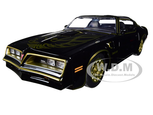 1977 Pontiac Firebird Trans Am Black Replica Buckle Smokey and the Bandit 1977 Movie Hollywood Rides Series 1/24 Diecast Model Car Jada 30998