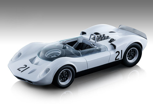 McLaren Elva Mark 1 #21 Graham Hill DNF Did Not Finish Guards Trophy Brand Hatch 1965 Mythos Series Limited Edition 90 pieces Worldwide 1/18 Model Car Tecnomodel TM18-86 C