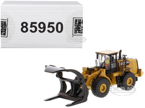 CAT Caterpillar 972M Wheel Loader Log Fork and Operator High Line Series 1/87 HO Diecast Model Diecast Masters 85950
