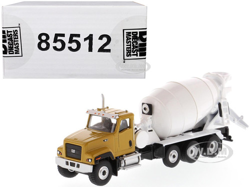 CAT Caterpillar CT681 Concrete Mixer Yellow White High Line Series 1/87 HO Diecast Model Diecast Masters 85512