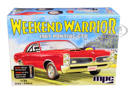 Skill 3 Model Kit 1967 Pontiac GTO Weekend Warrior 3 in 1 Kit 1/25 Scale Model MPC MPC918 M