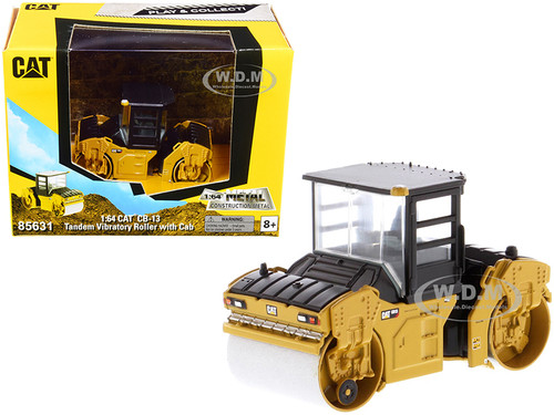 CAT Caterpillar CB-13 Tandem Vibratory Roller Cab Play & Collect Series 1/64 Diecast Model Diecast Masters 85631