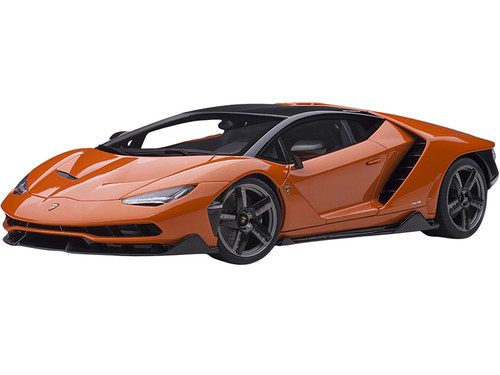 Lamborghini Centenario Arancio Argos Pearl Orange Carbon Top 1/18 Model Car Autoart 79201