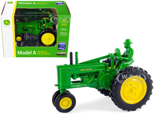 John Deere Model A Tractor Green Diecast Farmer Figurine ERTL 75th Anniversary 1945-2020 1/32 Diecast Model ERTL TOMY 45727