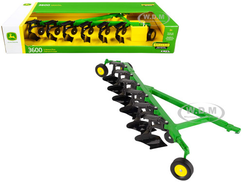 John Deere 3600 6-Bottom Plow Green 1/16 Diecast Model ERTL TOMY 45739