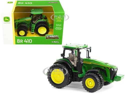 John Deere 8R 410 Tractor Dual Wheels Green Prestige Collection Series 1/64 Diecast Model ERTL TOMY 45733