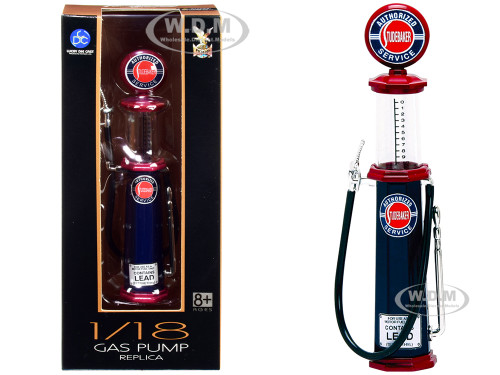 Studebaker Vintage Cylinder Gas Pump 1/18 Diecast Replica Road Signature 98652