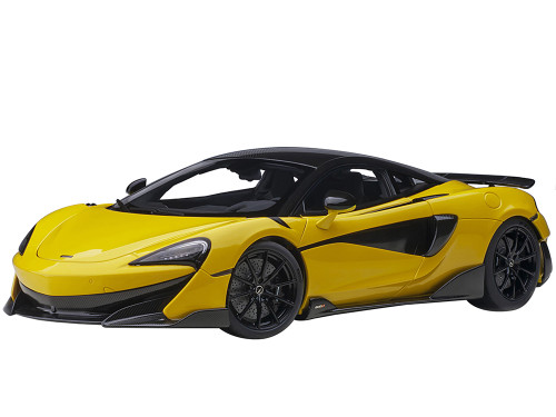 McLaren 720S Volcano Yellow with Black Top and Carbon Accents 1/18
