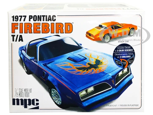 Skill 2 Model Kit 1977 Pontiac Firebird T/A Trans Am 1/25 Scale Model MPC MPC916 M