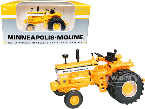 Minneapolis Moline G1000 Vista Tractor Dual Wheels Yellow 1/64 Diecast Model SpecCast SCT785