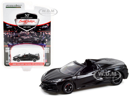 2020 Chevrolet Corvette C8 Stingray Convertible Black Lot #3003 Barrett Jackson Scottsdale Edition Series 8 1/64 Diecast Model Car Greenlight 37240 D