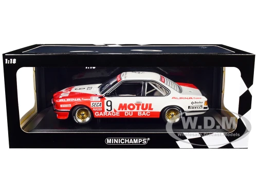 BMW 635 CSi #9 Hollinger Giroix Krucker Motul Garage du Bac 24H of Spa 1984 Limited Edition 300 pieces Worldwide 1/18 Diecast Model Car Minichamps 155842509