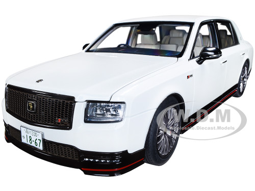 Toyota Century GRMN RHD Right Hand Drive Pearl White 1/18 Model Car Autoart 78764