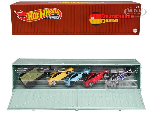2022 Deutschland Design 5 piece Set with Container Car Culture Series Diecast Model Cars Hot Wheels HFF41