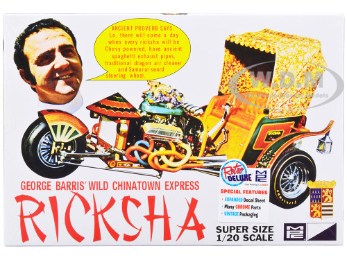 Skill 2 Model Kit George Barris' Wild Chinatown Express Ricksha 1/20 Scale Model MPC MPC965