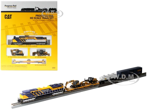 Progress Rail 100th Anniversary Train Set 1/87 HO Diecast Models Diecast Masters 87001