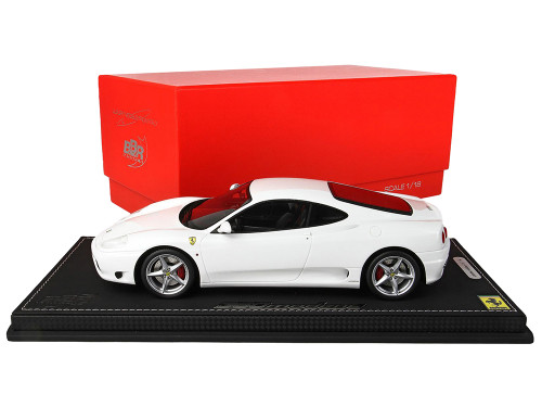 1999 Ferrari 360 Modena White DISPLAY CASE Limited Edition 84 pieces Worldwide 1/18 Model Car BBR P18172C