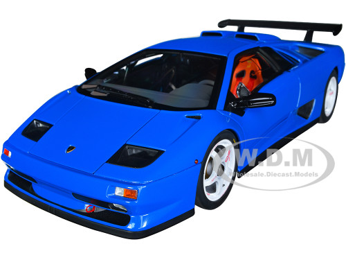 Lamborghini Diablo SV-R Blu Le Mans Blue 1/18 Model Car Autoart 79148