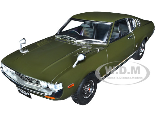 1973 Toyota Celica Liftback 2000GT RA25 RHD Right Hand Drive Moss Green 1/18 Model Car Autoart 78768