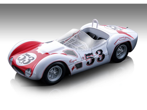 Maserati Birdcage Tipo 61 #53 Bill Krause Winner GP Riverside 200 Miles 1960 Limited Edition to 75 pieces Worldwide 1/18 Model Car Tecnomodel TM18-276C