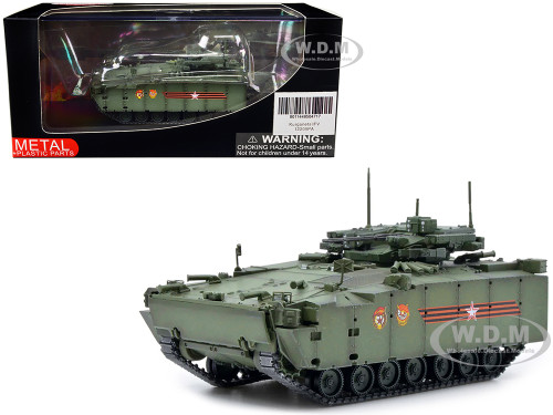 Russian Object 695 Kurganets 25 Infantry Fighting Vehicle with Four Kornet EM Guided Missiles Moscow Victory Day Parade 1/72 Diecast Model Panzerkampf 12205PA