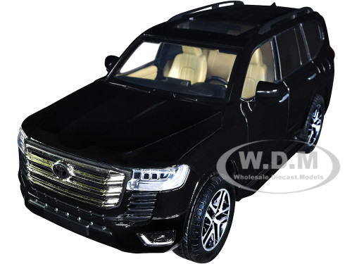 Toyota Land Cruiser Black Metallic 1/24 Diecast Model Car H08222BK