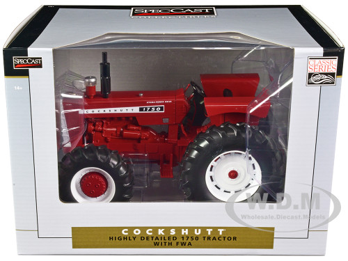Cockshutt 1750 FWA Front Wheel Assist) Tractor Red Classic Series 1/16 Diecast Model SpecCast SCT924