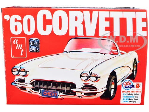 Skill 2 Model Kit 1960 Chevrolet Corvette Street Rods 1/25 Scale Model AMT AMT1374
