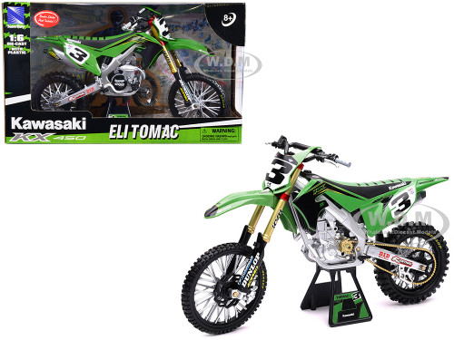 Kawasaki KX450SR Dirt Bike Motorcycle #21 Jason Anderson Green and