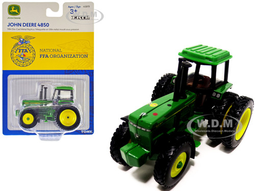 John Deere 4850 Tractor Dual Wheels Green National FFA Organization 1/64 Diecast Model ERTL TOMY 45819
