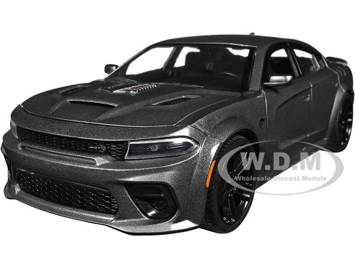 2021 Dodge Charger SRT Hellcat Gray Metallic Fast & Furious Series 1/24 Diecast Model Car Jada 34472