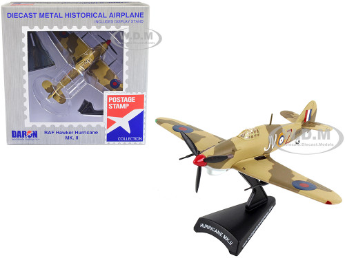 Hawker Hurricane MK II Fighter Aircraft British Royal Air Force 1/100 Diecast Model Airplane Postage Stamp PS5340-3