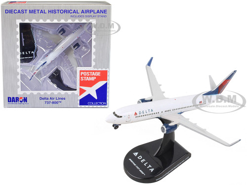 Boeing 737 800 Next Generation Commercial Aircraft Delta Air Lines 1/300 Diecast Model Airplane Postage Stamp PS5815-3