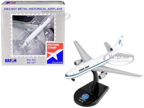 McDonnell Douglas DC 10 Commercial Aircraft Pan American World Airways Pan Am 1/400 Diecast Model Airplane Postage Stamp PS5820-5