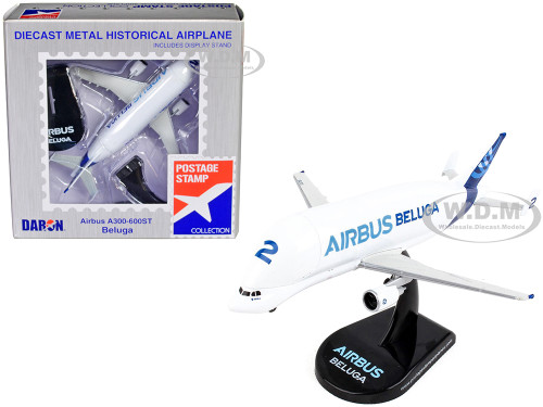 Airbus A300 600ST Beluga Commercial Aircraft Beluga ST Fleet Aircraft #2 1/400 Diecast Model Airplane Postage Stamp PS5822-1