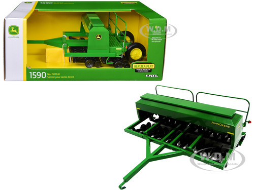 John Deere 1590 No-Till Drill Green Replica Play Series 1/16 Diecast Model ERTL TOMY 45816