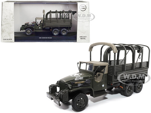 GMC CCKW353 Wrecker Tow Truck Olive Drab United States Army 1/43 Diecast Model Militaria Die Cast 23201-44
